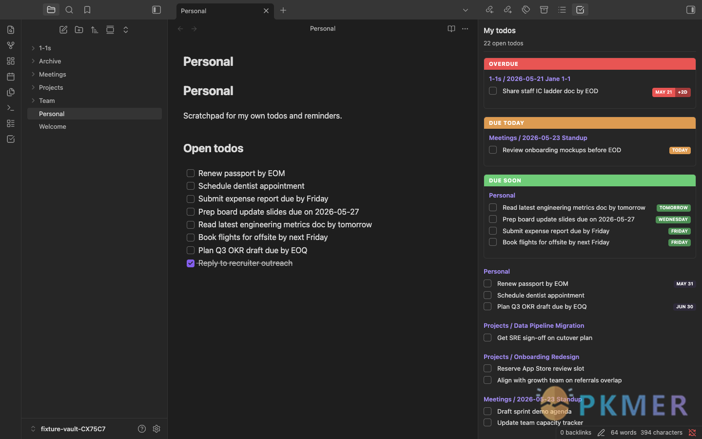Obsidian 插件：NotePack--