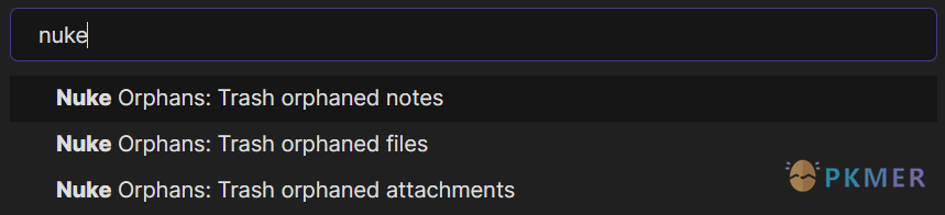 Obsidian 插件：Nuke Orphans--