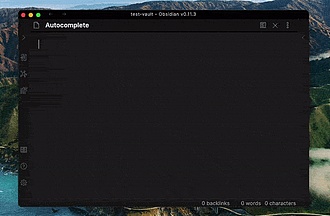 Obsidian 插件：Autocomplete