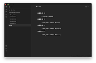 Obsidian 插件：Daily Notes Viewer