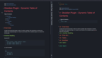 Obsidian 插件： Dynamic ToC 为你的笔记创建目录