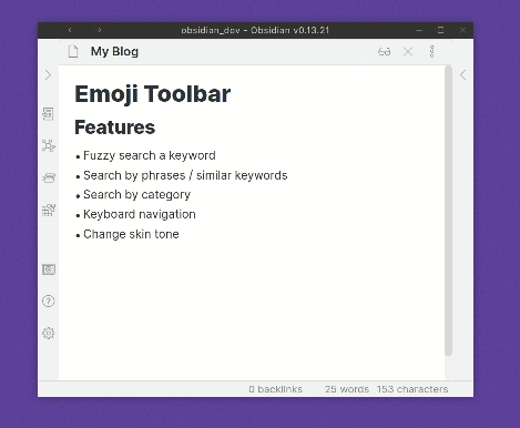 Obsidian 插件：【Readme】Emoji Toolbar--概述