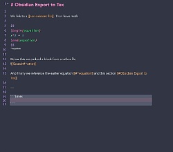 Obsidian 插件：Export To TeX