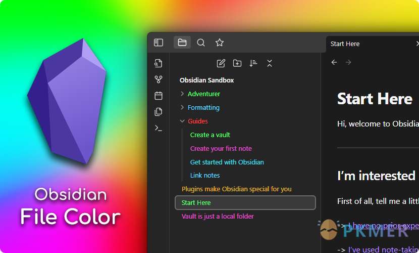 Obsidian 插件：【Readme】File Color--概述