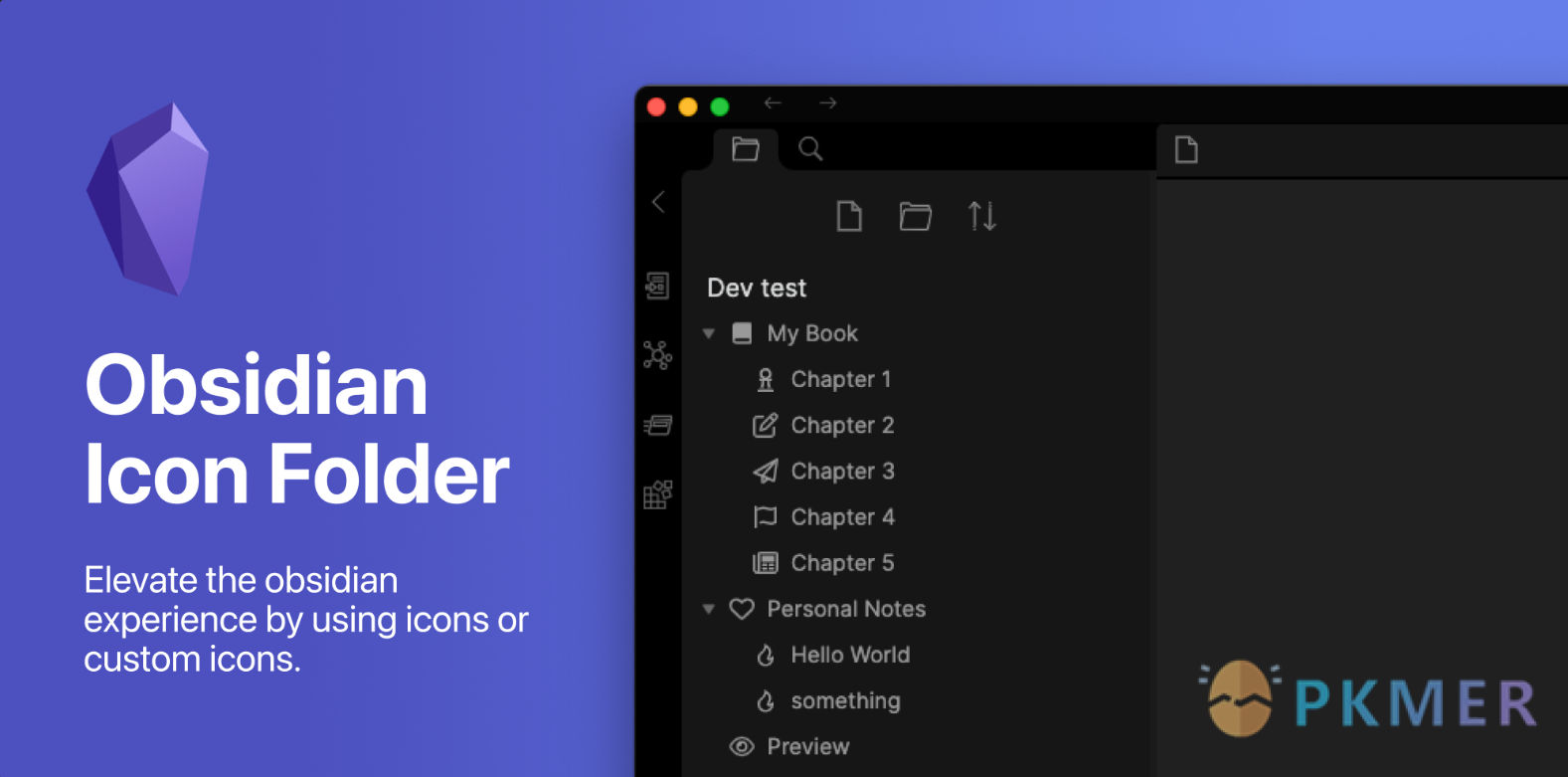 Obsidian 插件：【Readme】Icon Folder--概述