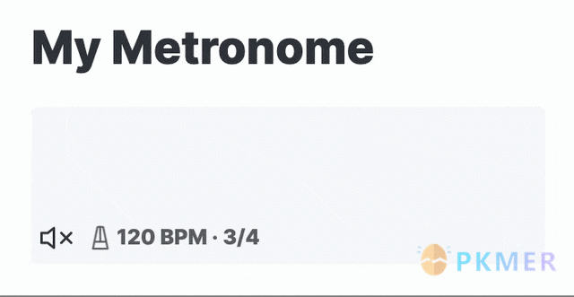 Obsidian 插件：Metronome--