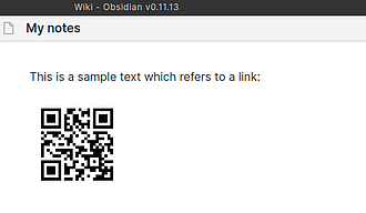 Obsidian 插件：QR Code Generator Plugin