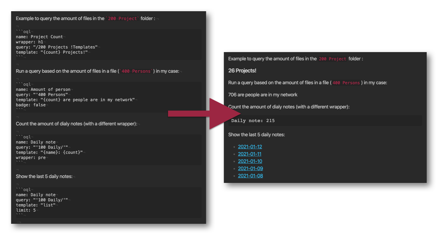 Obsidian 插件：Obsidian Query Language--