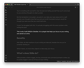 Obsidian 插件：Stille