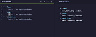 Obsidian 插件：Text Format