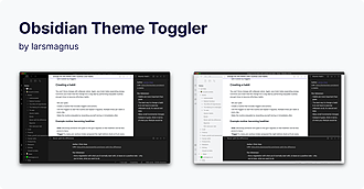 Obsidian 插件：Theme Toggler