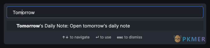 Obsidian 插件：Tomorrow’s Daily Note--