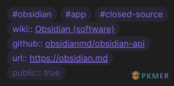 Obsidian 插件：Page Properties--