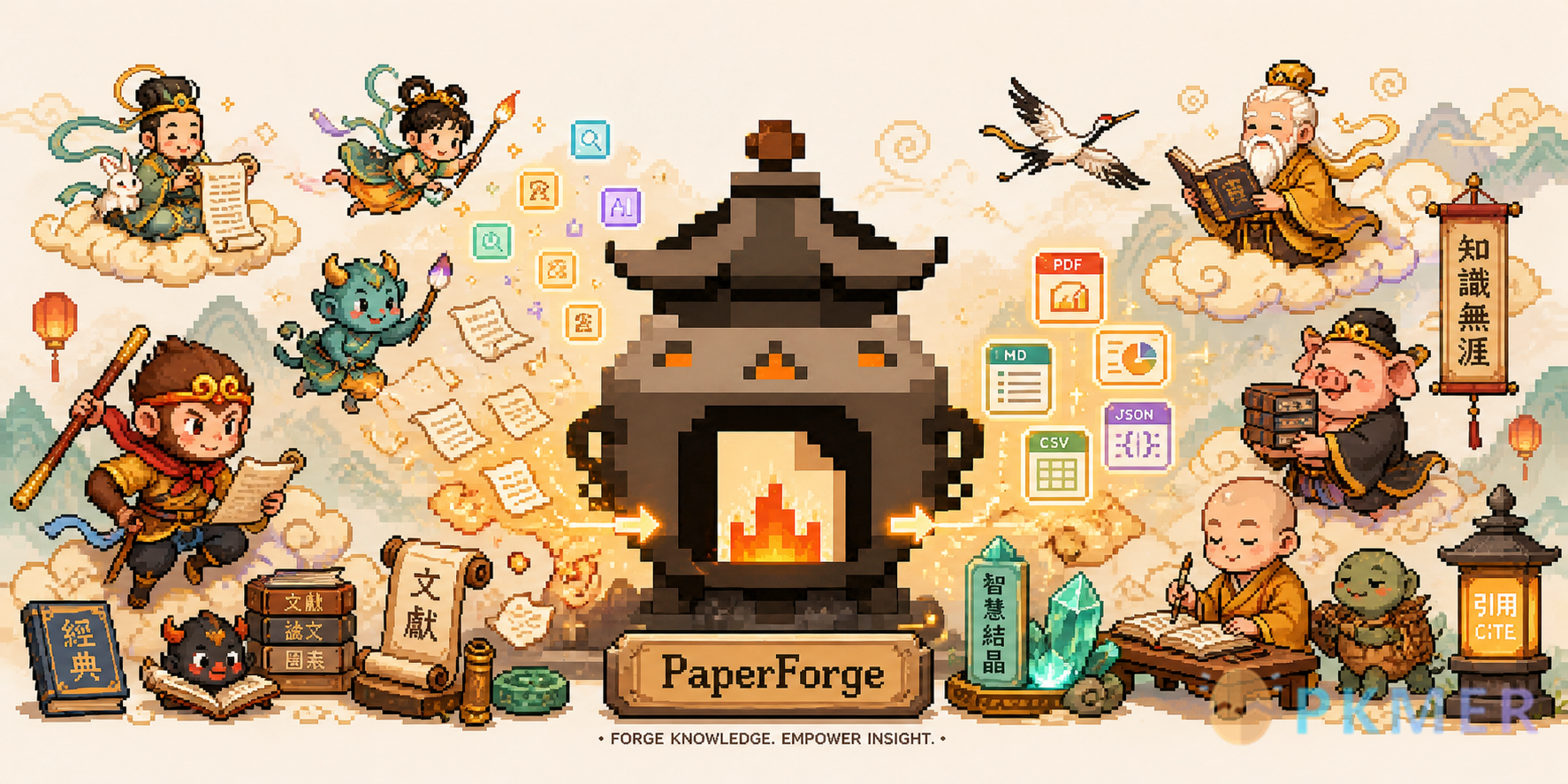 Obsidian 插件：PaperForge--