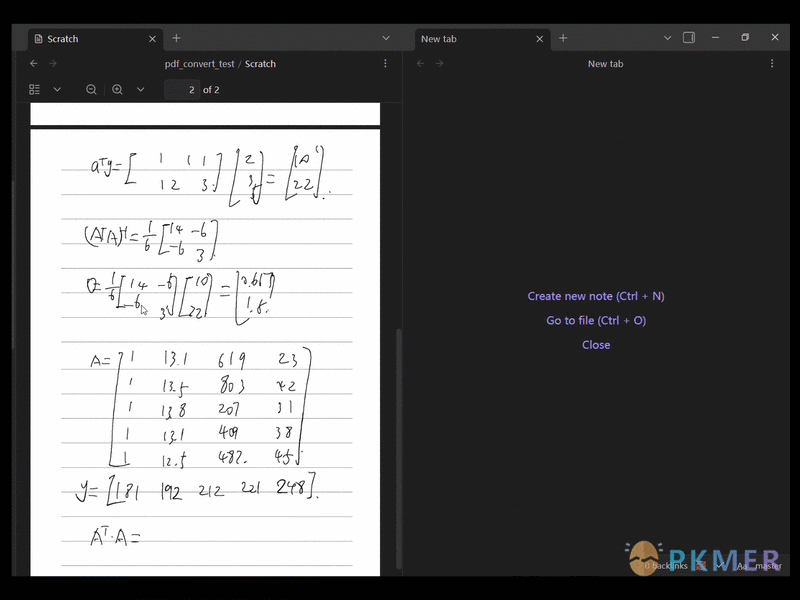 Obsidian 插件：pdf-to-md--