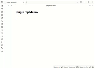 Obsidian 插件：Plugin REPL