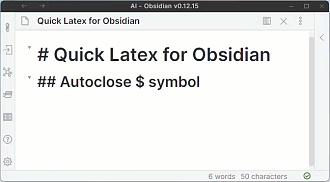 Obsidian 插件：Quick Latex for Obsidian