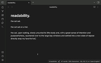 Obsidian 插件：Readability Score