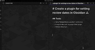 Obsidian 插件：Review
