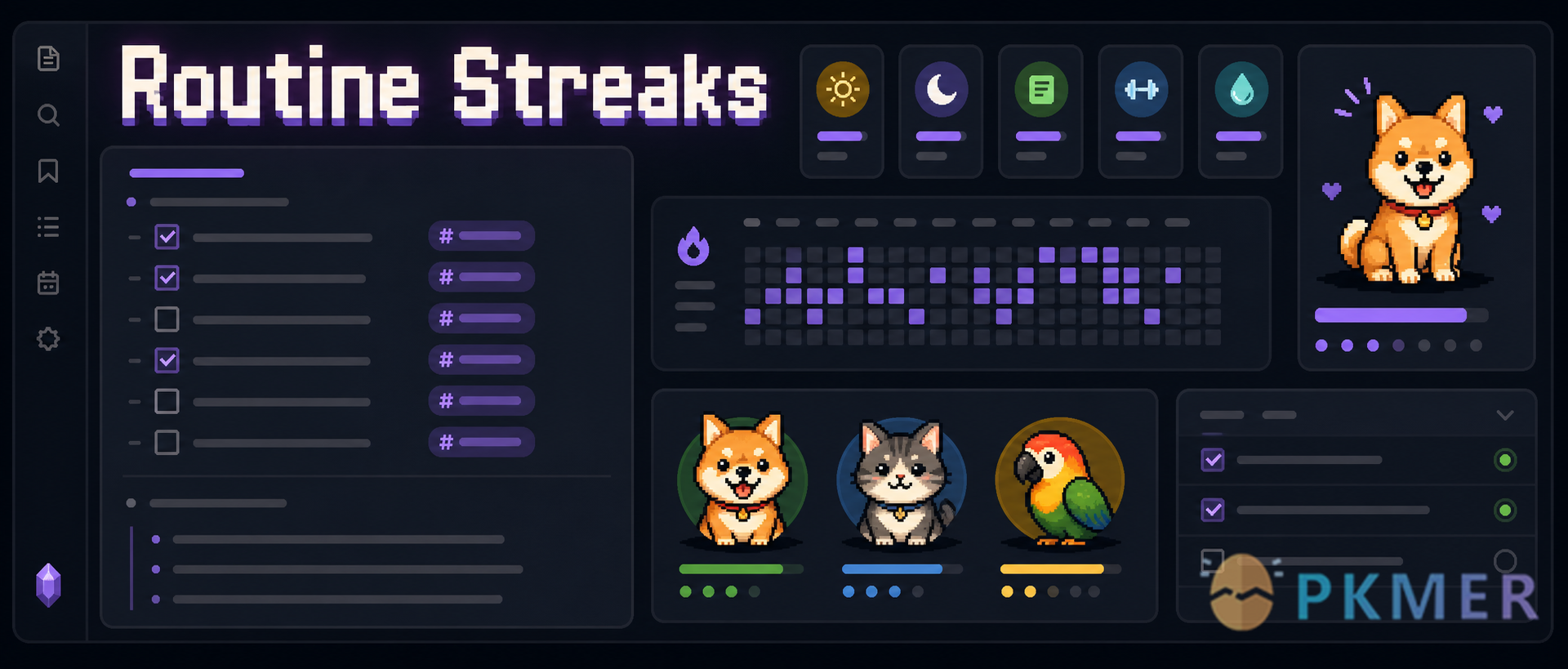 Obsidian 插件：Routine Streaks--
