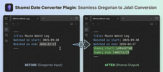 Obsidian 插件：Shamsi Date Converter
