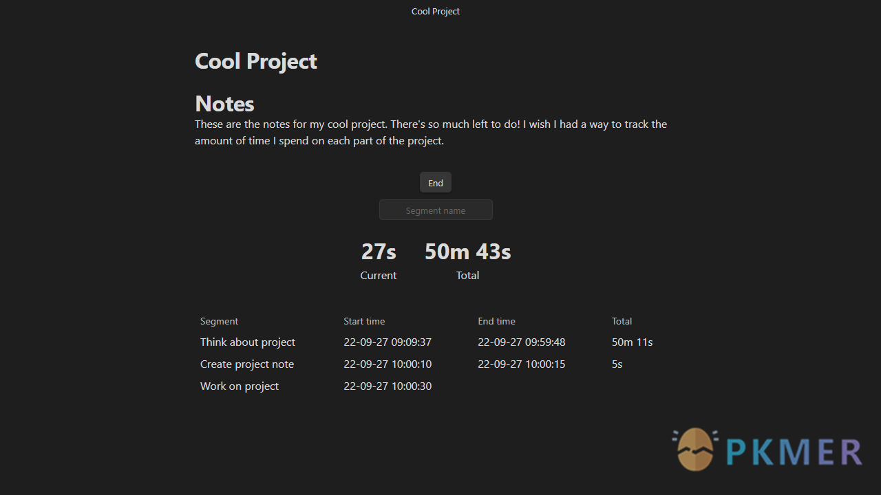 Obsidian 插件：Super Simple Time Tracker--概述