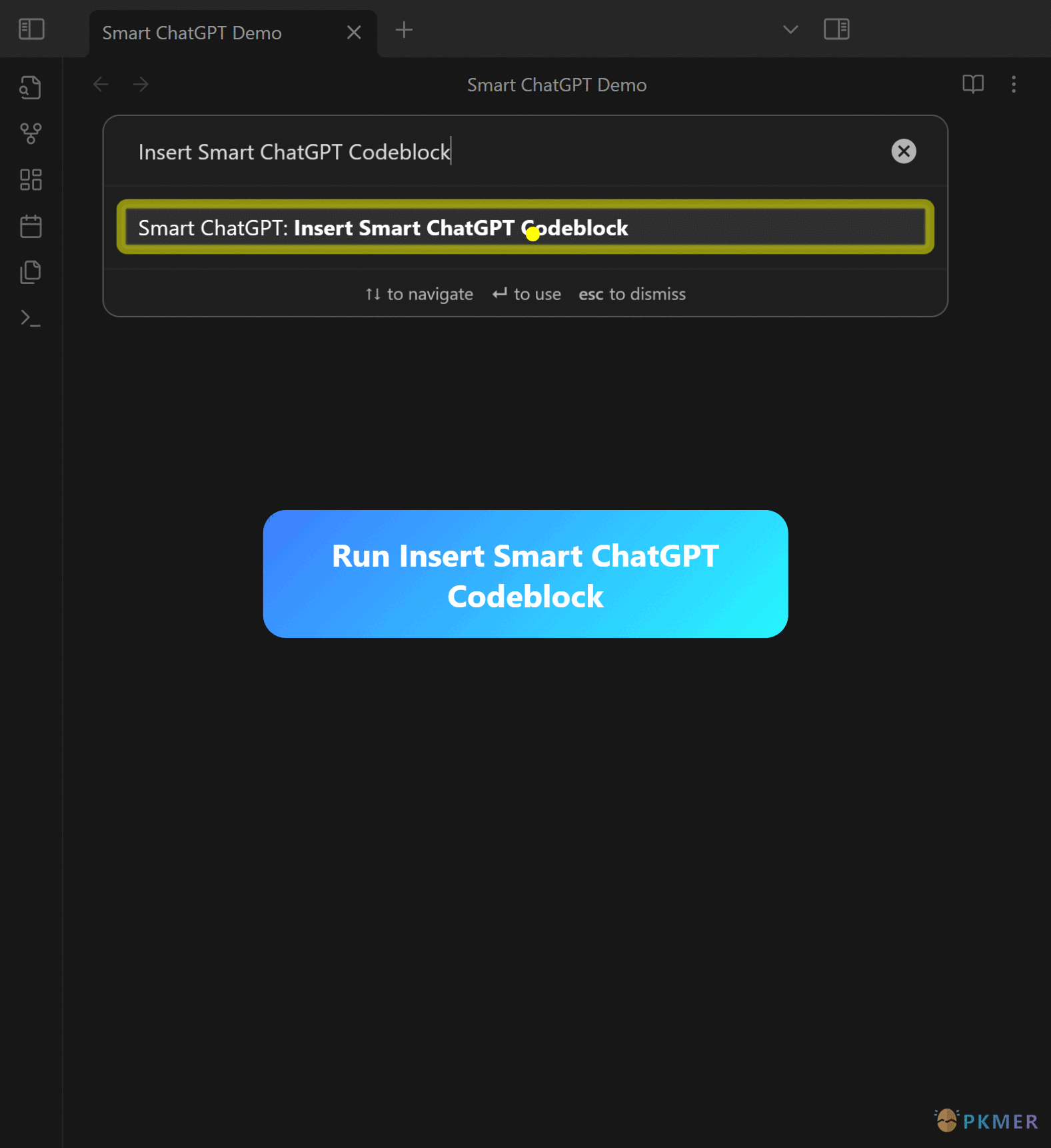 Obsidian 插件：Smart ChatGPT--