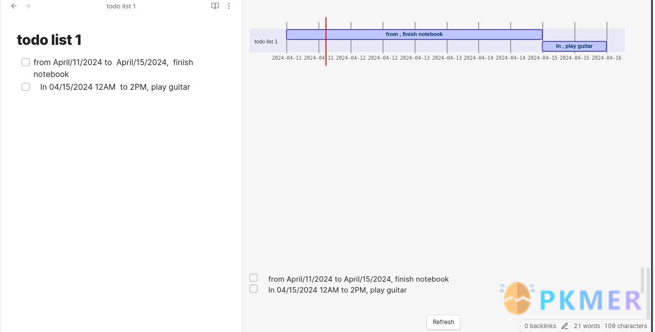 Obsidian 插件：Smart Gantt--