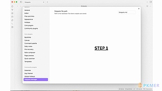 Obsidian 插件：Snippets Manager