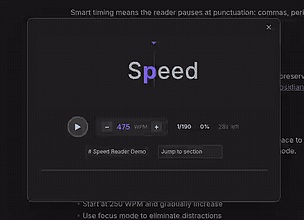 Obsidian 插件：Speed Reader