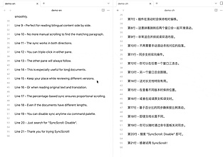 Obsidian 插件：SyncScroll