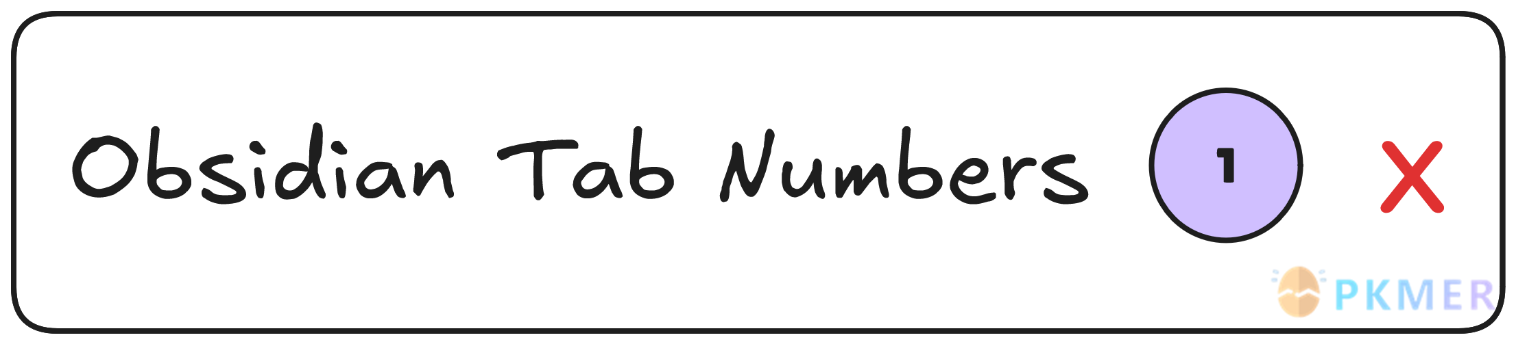 Obsidian 插件：Tab Numbers--