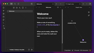 Obsidian 插件：Theme toggle