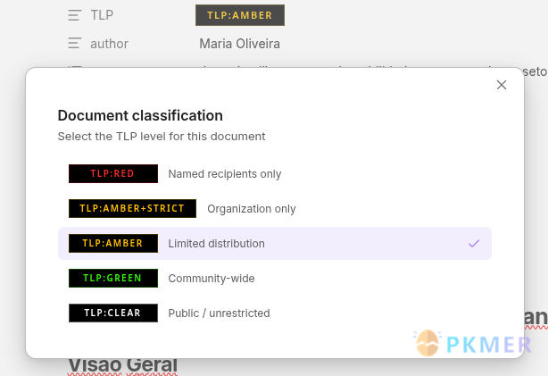 Obsidian 插件：TLP Classification--