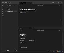 Obsidian 插件：Virtual Linker / Glossary