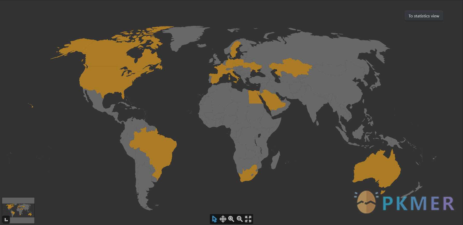 Obsidian 插件：Visited Countries--