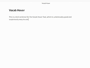 Obsidian 插件：Vocab Hover