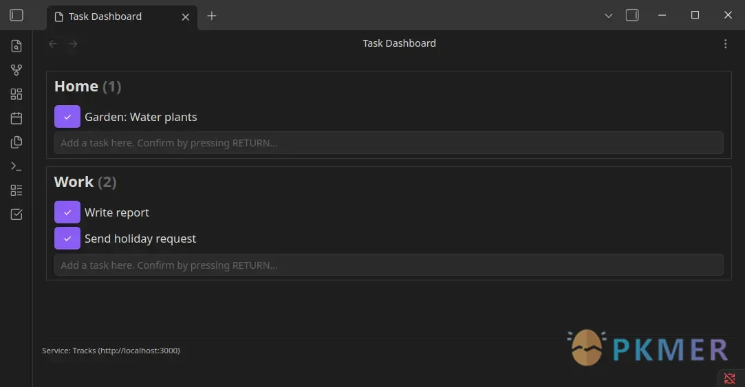 Obsidian 插件：Web Task Dashboard--