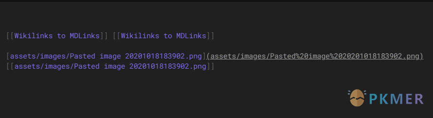 Obsidian 插件：Wikilinks to MDLinks--