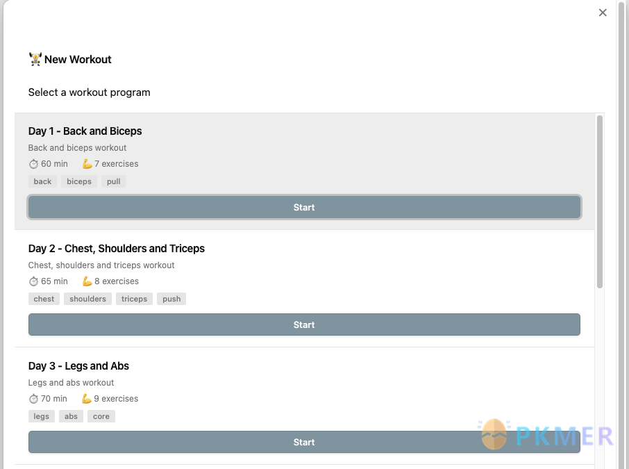 Obsidian 插件：Workout AI Tracker--