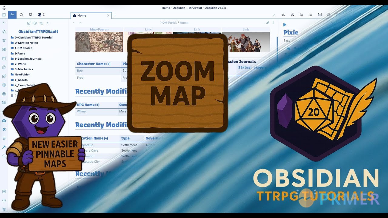 Obsidian 插件：TTRPG Tools - Maps--
