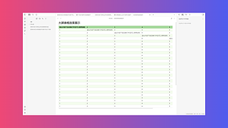 Obsidian 样式 - 借助 CSS 打造独立的大屏表格页面