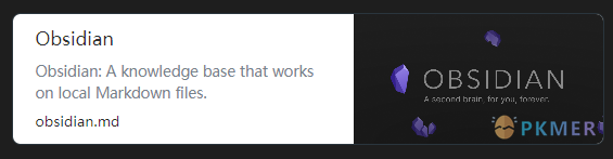 Obsidian 插件：Auto Card Link 将网页链接自动转化为卡片样式--效果&特性