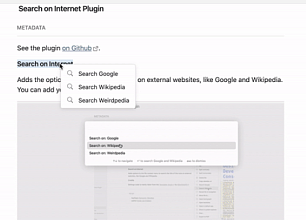 Obsidian 插件：Search on Internet 快速在搜索引擎中搜索笔记内容