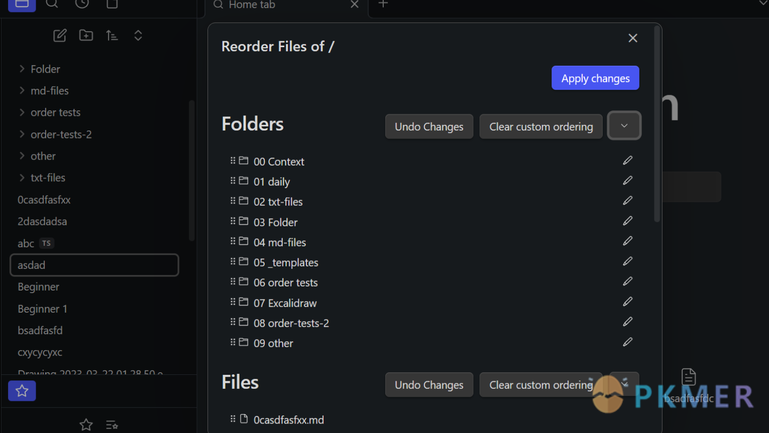 Obsidian 插件：File Order 允许你快速给文件夹和文件排序并添加数字编号--效果&特性