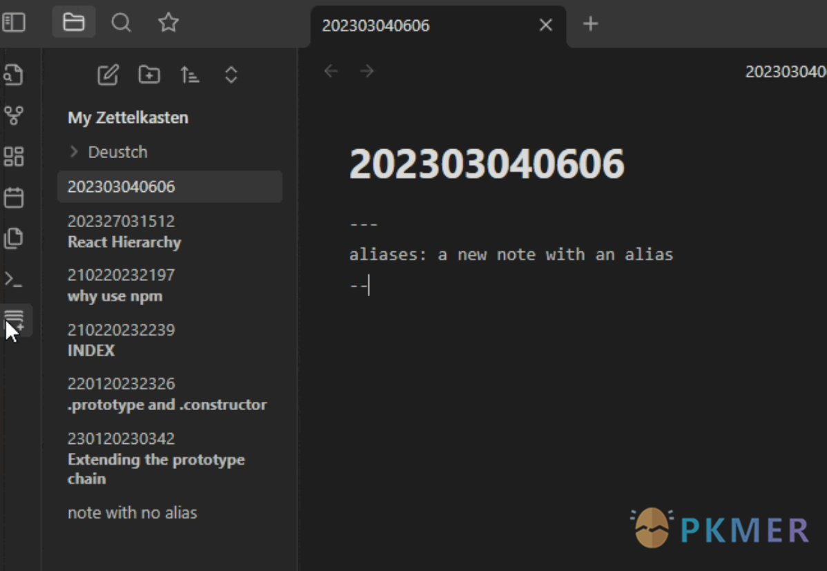 Obsidian 插件：Frontmatter Alias Display 让你的笔记名下直接看到别名--效果&特性