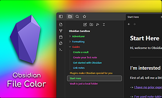 Obsidian 插件：File Color 让你文件管理多姿多彩