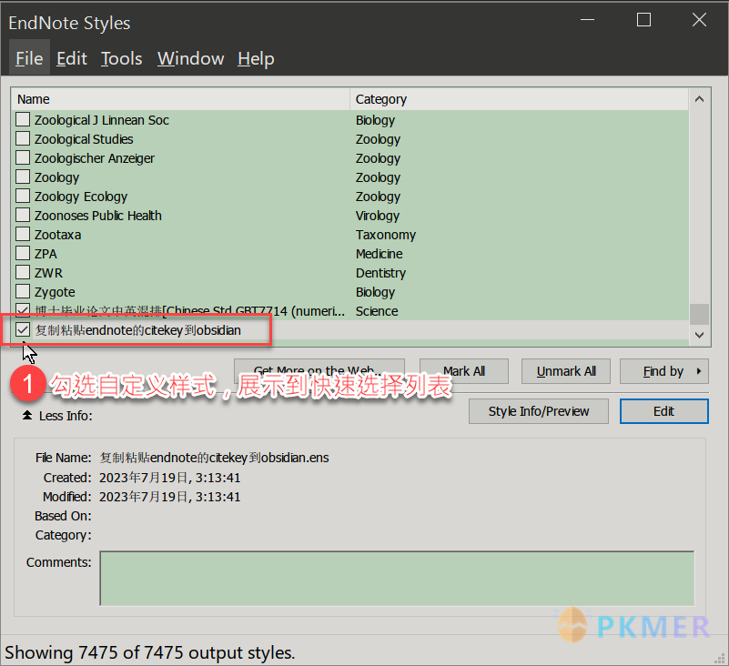 Obsidian 的 Endnote 工作流（先行讨论版）--设置 Endnote 展示 unformatted Citation 格式