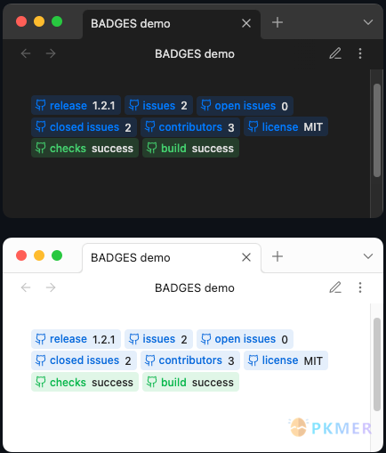 Obsidian 插件：Badges 给你的笔记增加好看的徽章样式--Github 的徽章样式