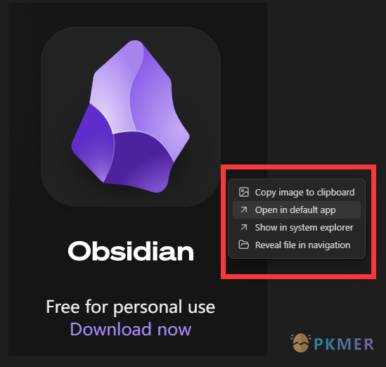 Obsidian 插件：Copy Image and URL context menu 增强图片处理功能--对于图像